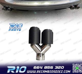 COLA ESCAPE CARBONO DOBLE IZQUIERDA LOOK AKRAPOVIC