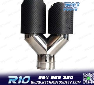 COLA ESCAPE CARBONO DOBLE IZQUIERDA LOOK AKRAPOVIC