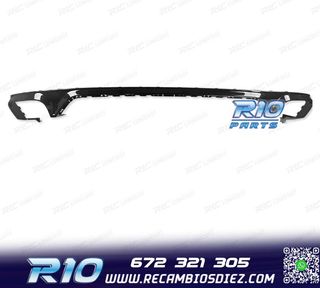 DIFUSOR AUDI Q8 19-23 LOOK SQ8 NEGRO + COLAS ESCAPE CROMO