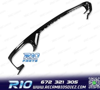 DIFUSOR AUDI Q8 19-23 LOOK SQ8 NEGRO + COLAS ESCAPE CROMO