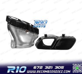 COLAS DE ESCAPE MERCEDES GLE W167 19- LOOK GLE63 NEGRO