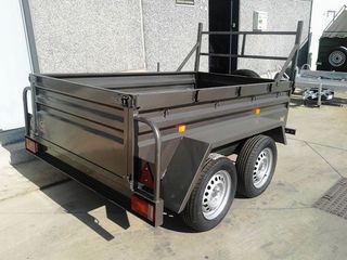 NUEVO: Remolque de dos ejes con freno 750 kg