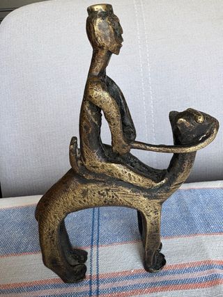 Figura Jinete Camello Bronce