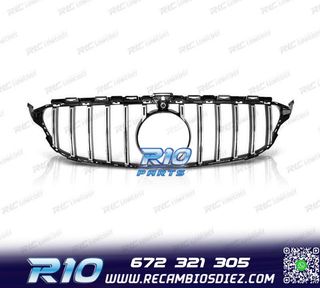 PARRILLA MERCEDES W205 14-18 LOOK AMG GT CROMO NEGRO