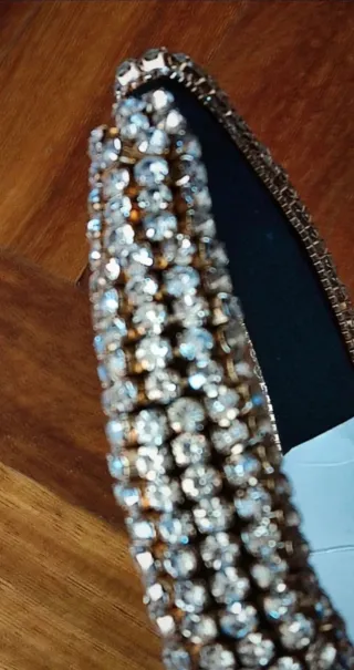 Cerchietto Zara con strass oro e argento