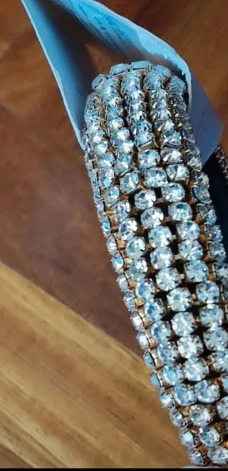 Cerchietto Zara con strass oro e argento