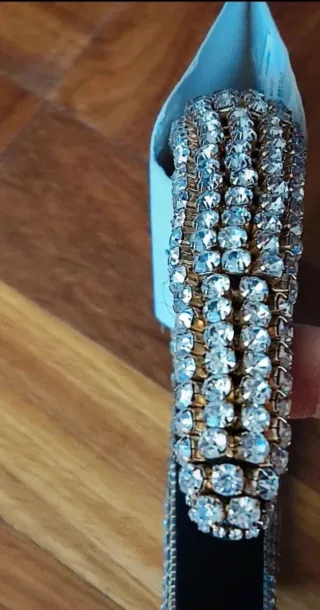 Cerchietto Zara con strass oro e argento