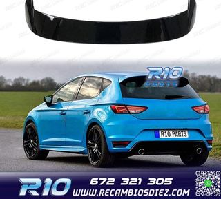 ALERON SPOILER SEAT LEON MK3 5P 13-20 NEGRO BRILLO