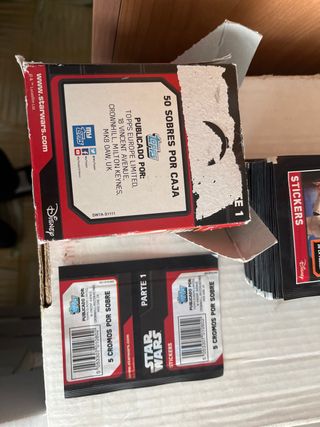 50 Sobres Cromos Star Wars El Despertar