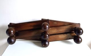 Appendiabiti vintage estensibile in legno