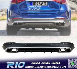 DIFUSOR MERCEDES GLE W167 20- + COLAS ESCAPE LOOK AMG GLE63