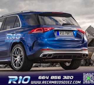 DIFUSOR MERCEDES GLE W167 20- + COLAS ESCAPE LOOK AMG GLE63