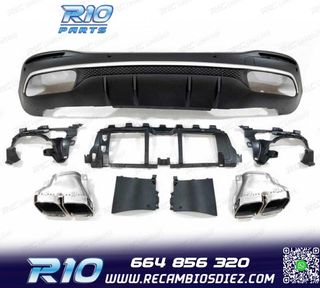 DIFUSOR MERCEDES GLE W167 20- + COLAS ESCAPE LOOK AMG GLE63