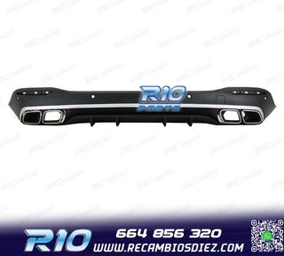 DIFUSOR MERCEDES GLE W167 20- + COLAS ESCAPE LOOK AMG GLE63