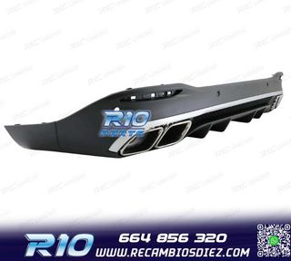 DIFUSOR MERCEDES GLE W167 20- + COLAS ESCAPE LOOK AMG GLE63