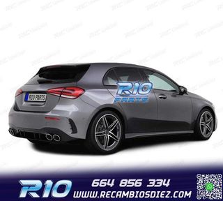 DIFUSOR MERCEDES CLASE A W177 18- LOOK AMG A45 NEGRO BRILLO