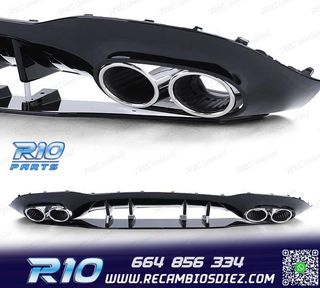 DIFUSOR MERCEDES CLASE A W177 18- LOOK AMG A45 NEGRO BRILLO