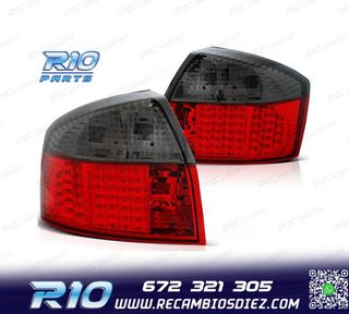 PILOTOS AUDI A4 B6 00-04 LED ROJO AHUMADO