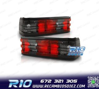 PILOTOS MERCEDES 190 W201 82-93 ROJO AHUMADO