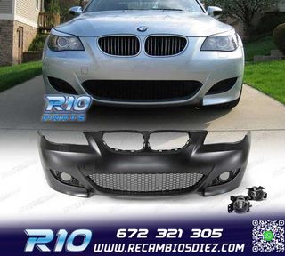 PARAGOLPES DELANTERO BMW E60 E61 LOOK M5 + NIEBLAS