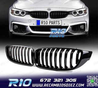 PARRILLAS BMW F32 F33 F36 LOOK M PERFORMANCE NEGRO BRILLO
