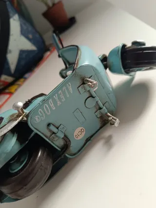 Moto Vespa Lata Original Decorativa