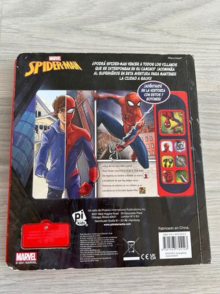 Libro infantil con sonido de Spiderman.