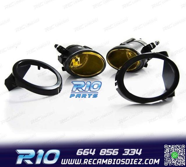 PARAGOLPES DELANTERO BMW E46 99-05 LOOK M + NIEBLAS AMARILLO