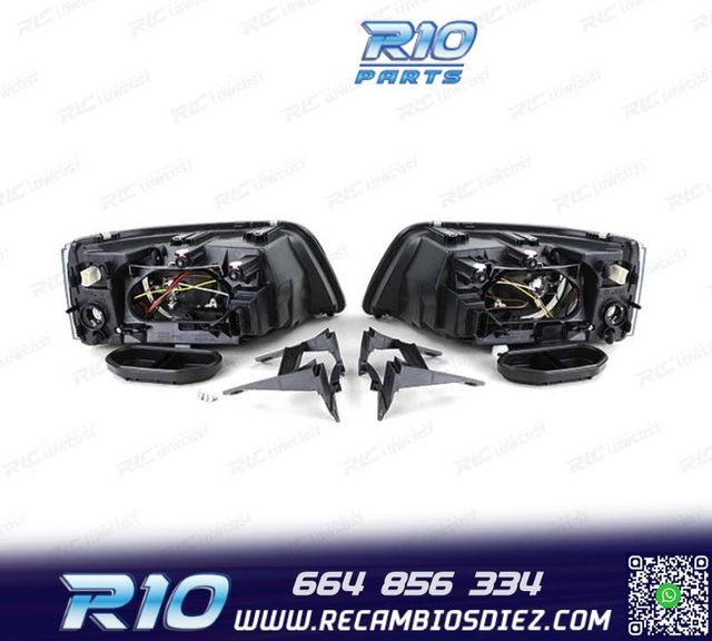 FAROS VOLKSWAGEN VW T5 03-09 FONDO NEGRO