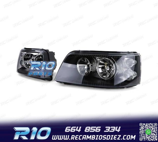 FAROS VOLKSWAGEN VW T5 03-09 FONDO NEGRO