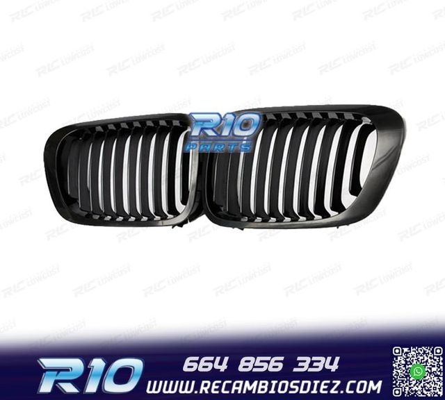 PARRILLAS BMW E46 COUPE CABRIO 99-03 NEGRO BRILLO LOOK M PER