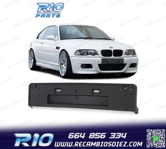 SOPORTE MATRICULA PARAGOLPES BMW E46 LOOK M3 98-05