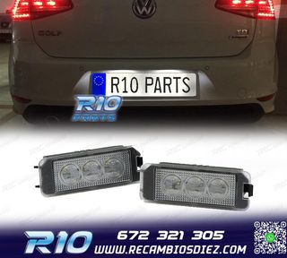 LUCES MATRÍCULA LED VOLKSWAGEN VW GOLF IV V VI VII PASSAT N