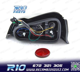 PILOTOS PEUGEOT 106 96-03 ROJO BLANCO