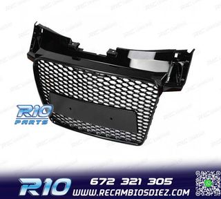 PARRILLA AUDI TT 8J 06-14 LOOK RS NEGRO BRILLO