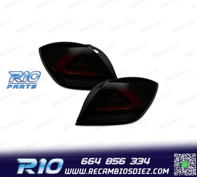 PILOTOS PARA OPEL ASTRA GTC 05-10 3P FULL LED NEGRO AHUMADO
