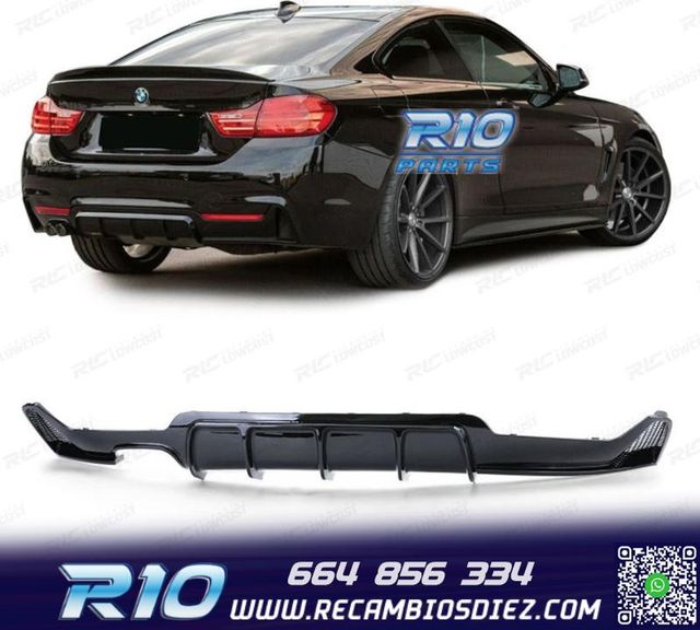 DIFUSOR BMW F32 F33 F36 13-20 LOOK M PERFORMANCE NEGRO BRILL