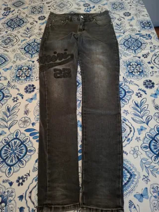 Jeans Uomo Neri con Patch Tg. 30