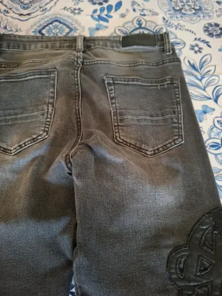 Jeans Uomo Neri con Patch Tg. 30