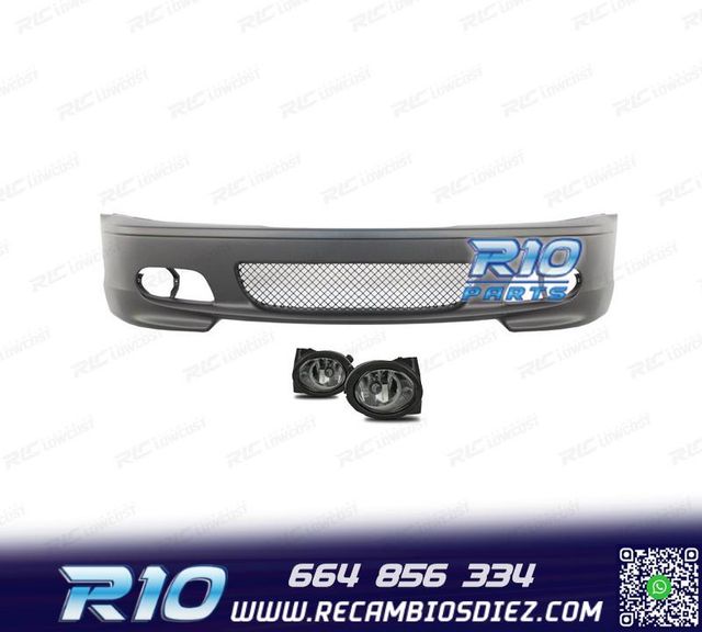 PARAGOLPES DELANTERO BMW E46 COUPE CABRIO + NIEBLAS LOOK M