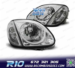FAROS MERCEDES CLASE SLK R170 96-04 FONDO CROMO