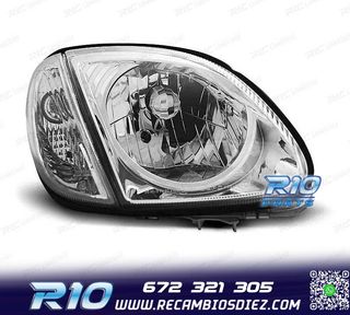FAROS MERCEDES CLASE SLK R170 96-04 FONDO CROMO