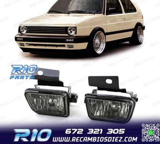 FAROS ANTINIEBLA PARA VOLKSWAGEN VW GOLF MK2 83-91 CRISTAL A
