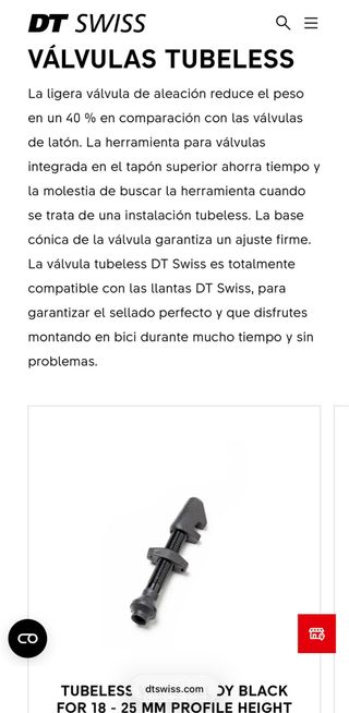 DT Swiss XRC 1200 Tubeless Valve Top Of The Range