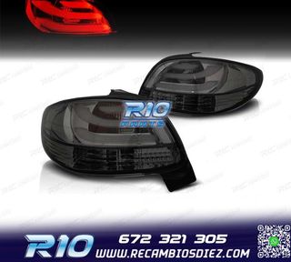 PILOTOS PEUGEOT 206 98-09 LIGHT BAR FONDO CROMO AHUMADO