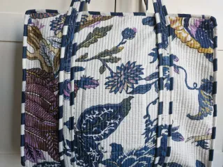 Bolso Hombro  100% Algodón Acolchado. Floral