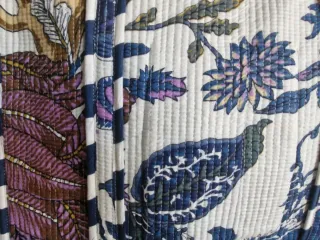 Bolso Hombro  100% Algodón Acolchado. Floral