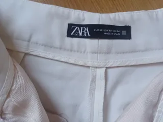 Pantalón ancho blanco Zara