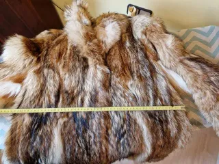 Abrigo Piel Coyote Auténtica