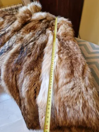 Abrigo Piel Coyote Auténtica